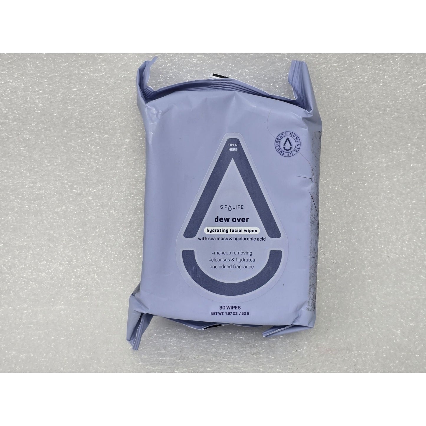 Spa Life Dew Over Hydrating Facial Wipes With Rose & Hyaluronic Acid 30 Count