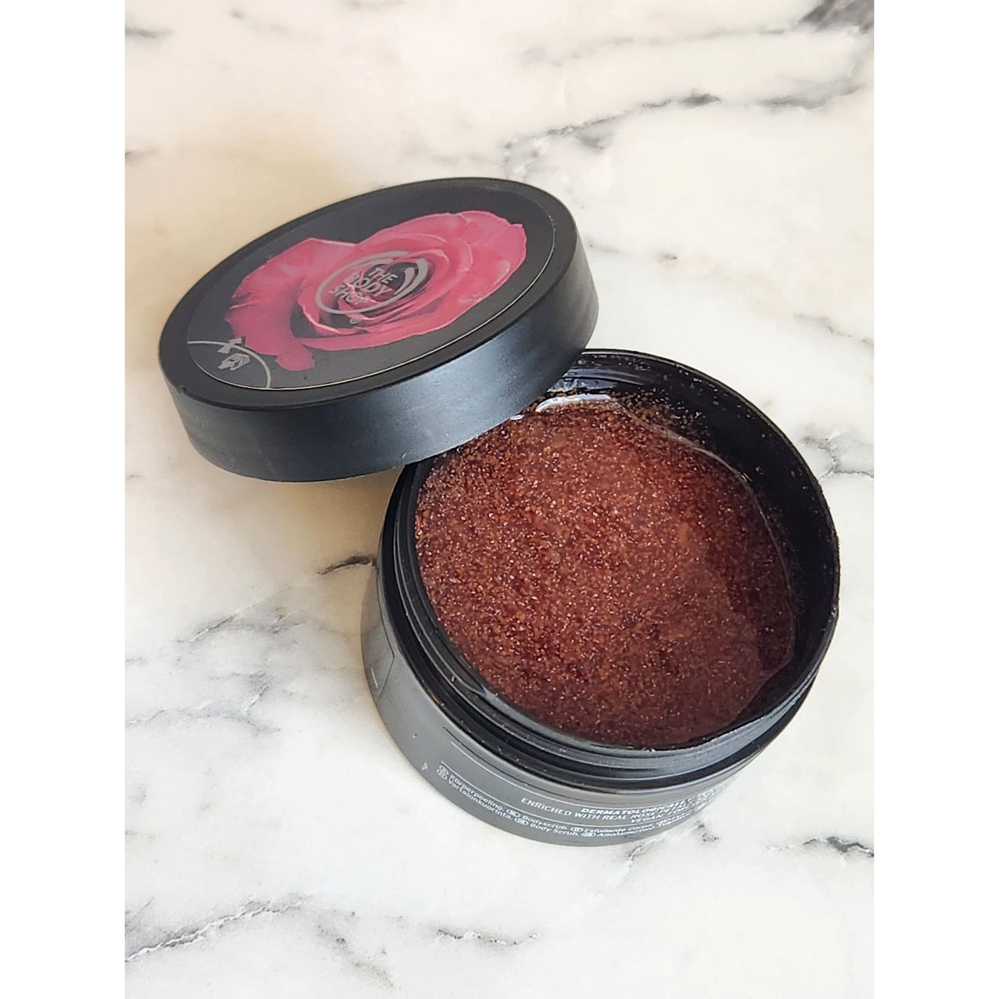 The Body Shop British Rose Exfoliating Gel Body Scrub 1.7 Oz