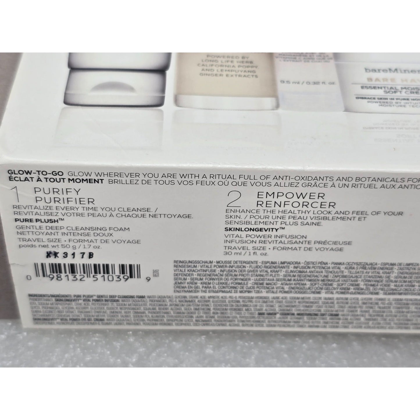 BareMinerals Glow To-Go Skincare Travel Set For Normal To Dry Skin