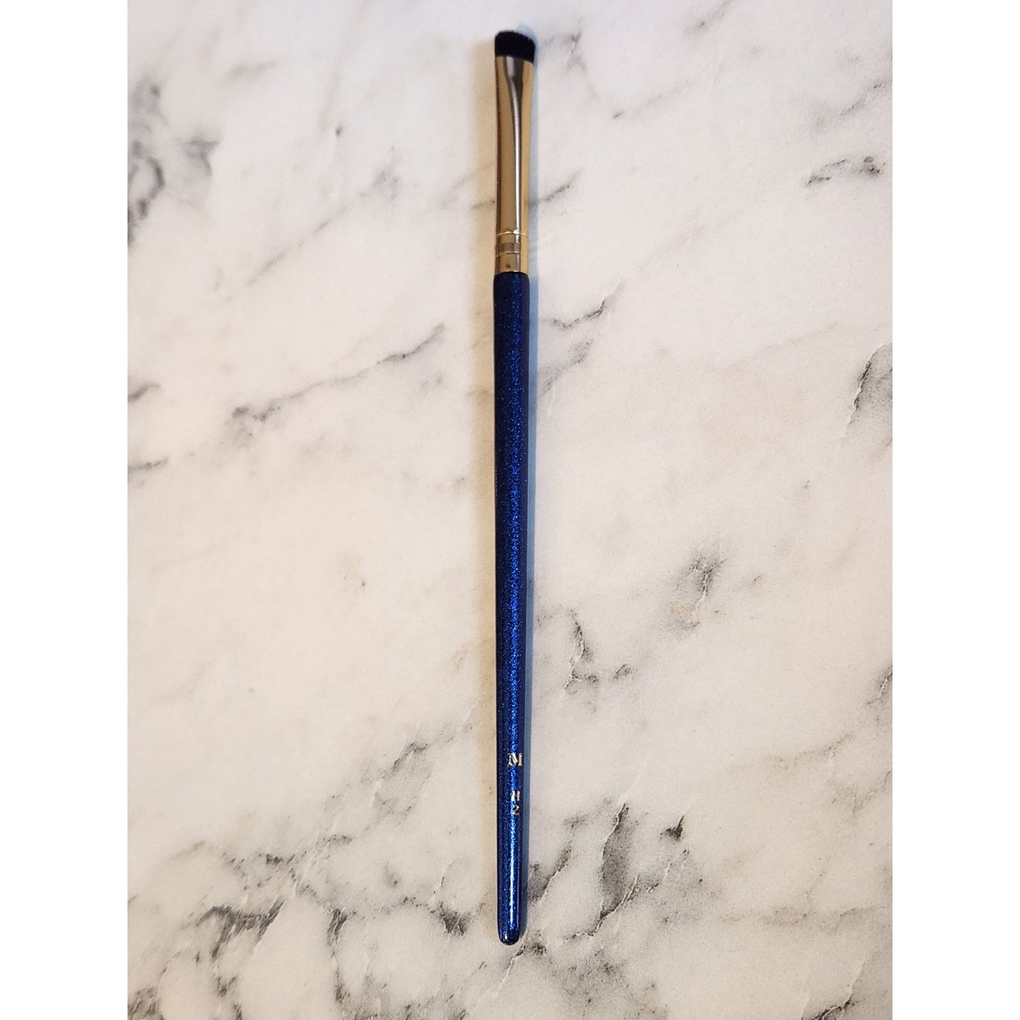 Morphe Navy Blue 6-Piece Makeup Brush Set With Faux Leather Zipper Bag