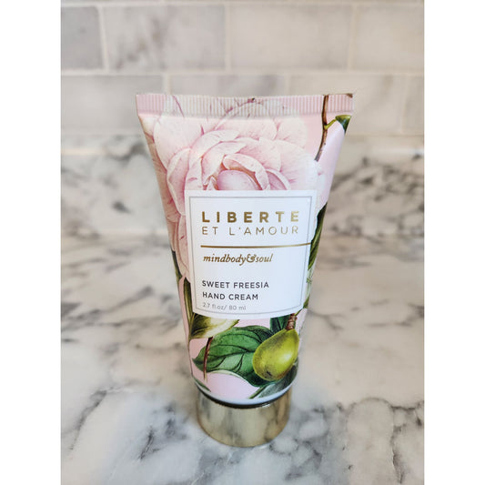 Liberte Et LAmour Sweet Freesia Hand Cream 2.7 Fl Oz Nourishing & Hydrating