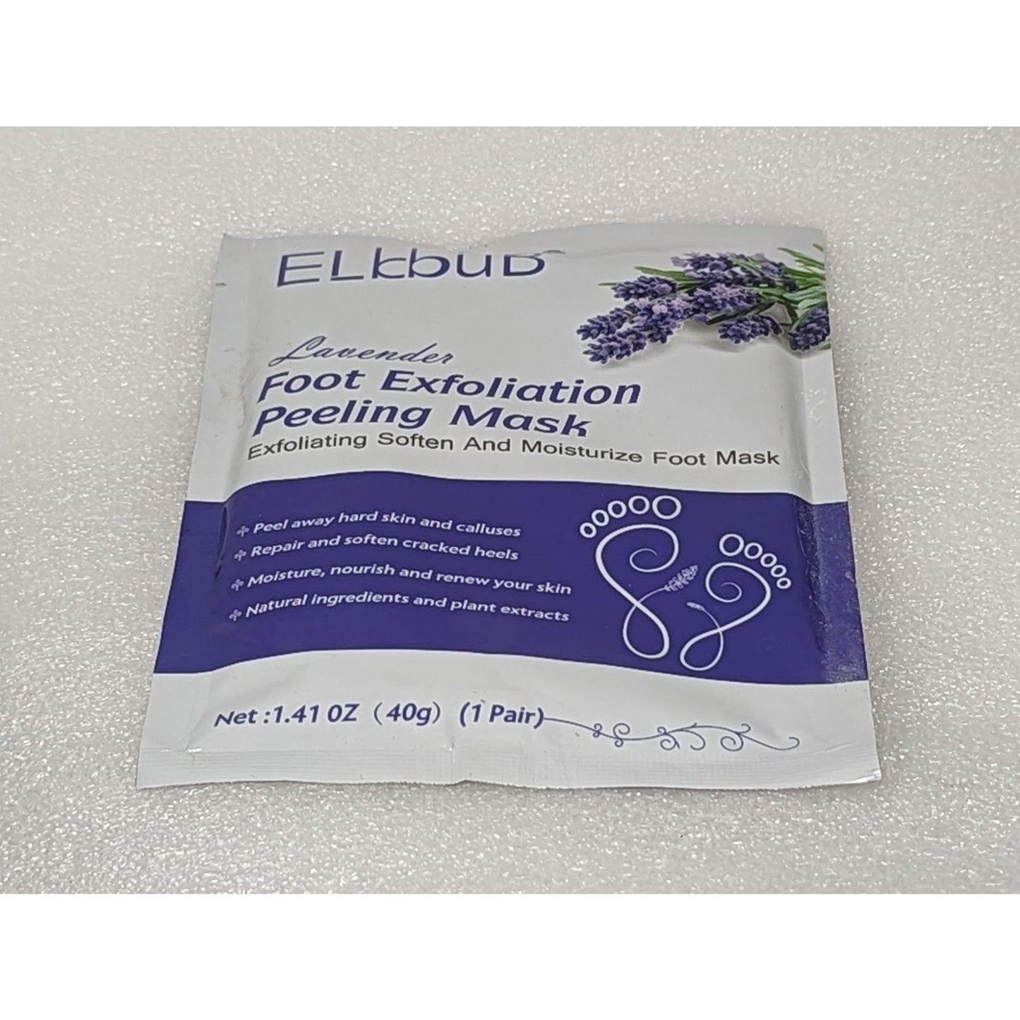 Ellbub Lavender Foot Exfoliation Peeling Mask 1.41 oz