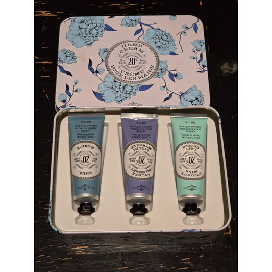 La Chatelaine Hand Cream Gift Set of 3 With Shea Butter Shea Coconut Milk Lychee