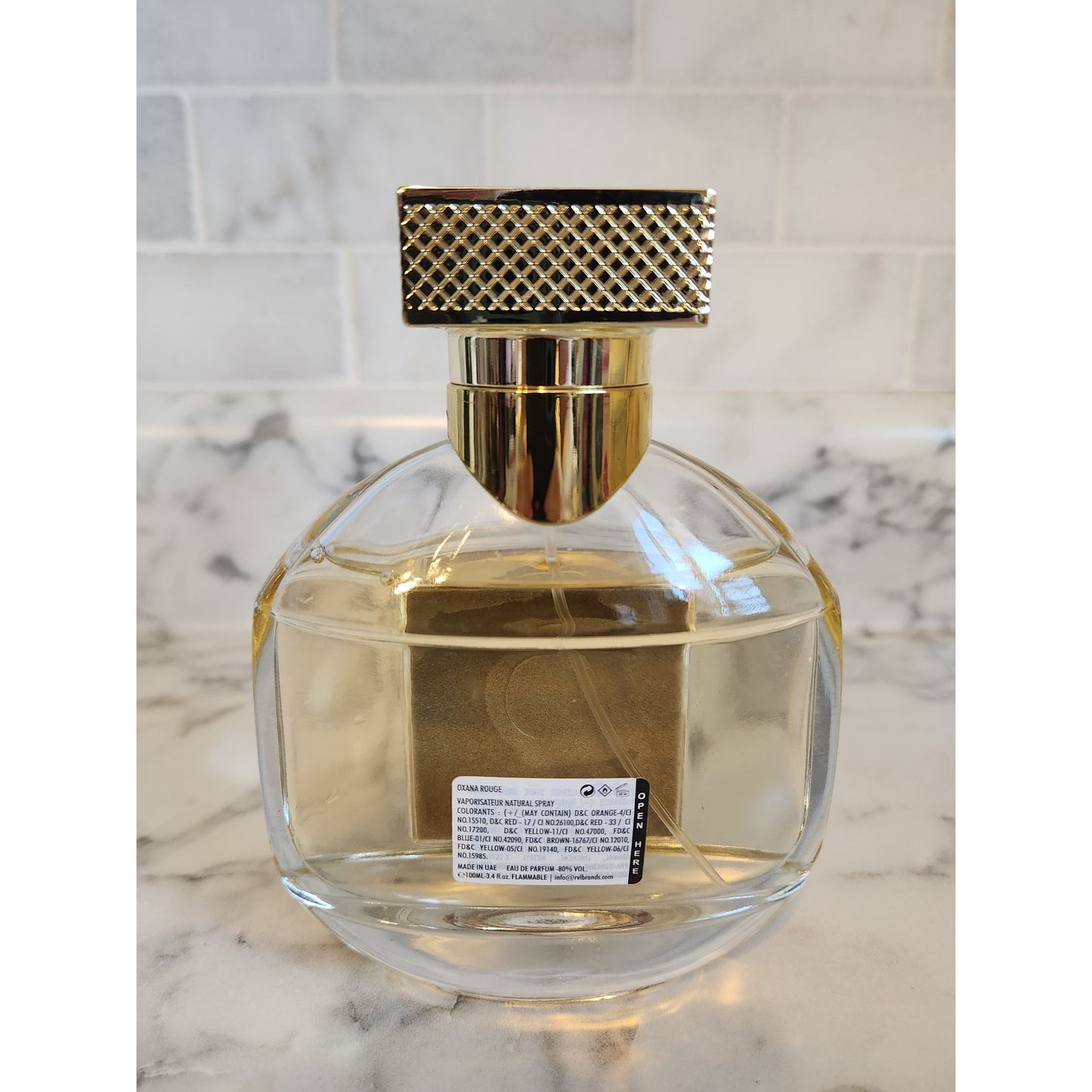 Oxana Rouge Eau De Parfum Perfume 3.4 Fl Oz Spray Bottle