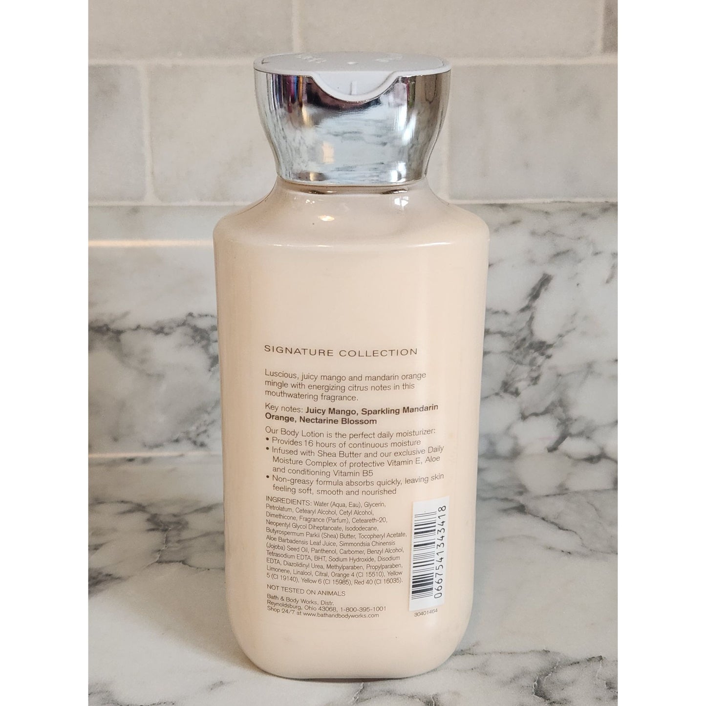 Bath & Body Works Mango Mandarin Shea & Vitamin E Body Lotion 8 Fl Oz