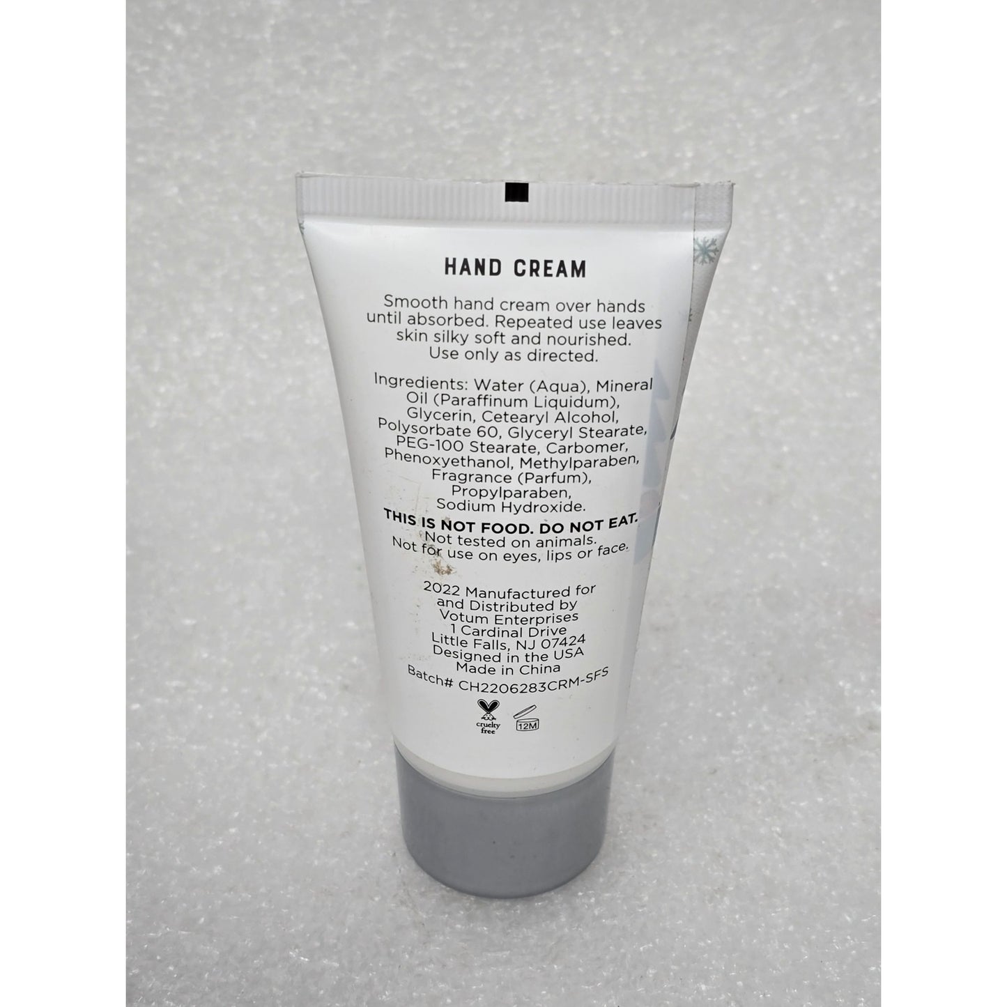 Simple Pleasures Snow Flurries Scented Hand Cream 1.69 Oz Nourishing Skin Care