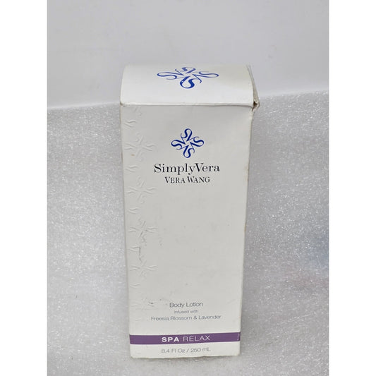 Simply Vera Vera Wang Spa Relax Body Lotion Freesia Blossom & Lavender 8.4 Fl Oz