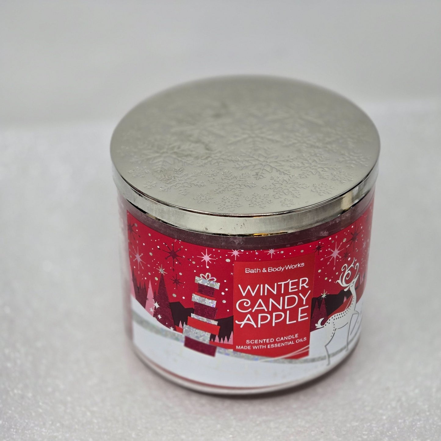 Bath & Body Works Winter Candy Apple 3-Wick Scented Candle 14.5 Oz