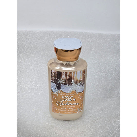 Bath & Body Works Snowflakes & Cashmere Body Lotion 8 Oz Shea Butter Vitamin E