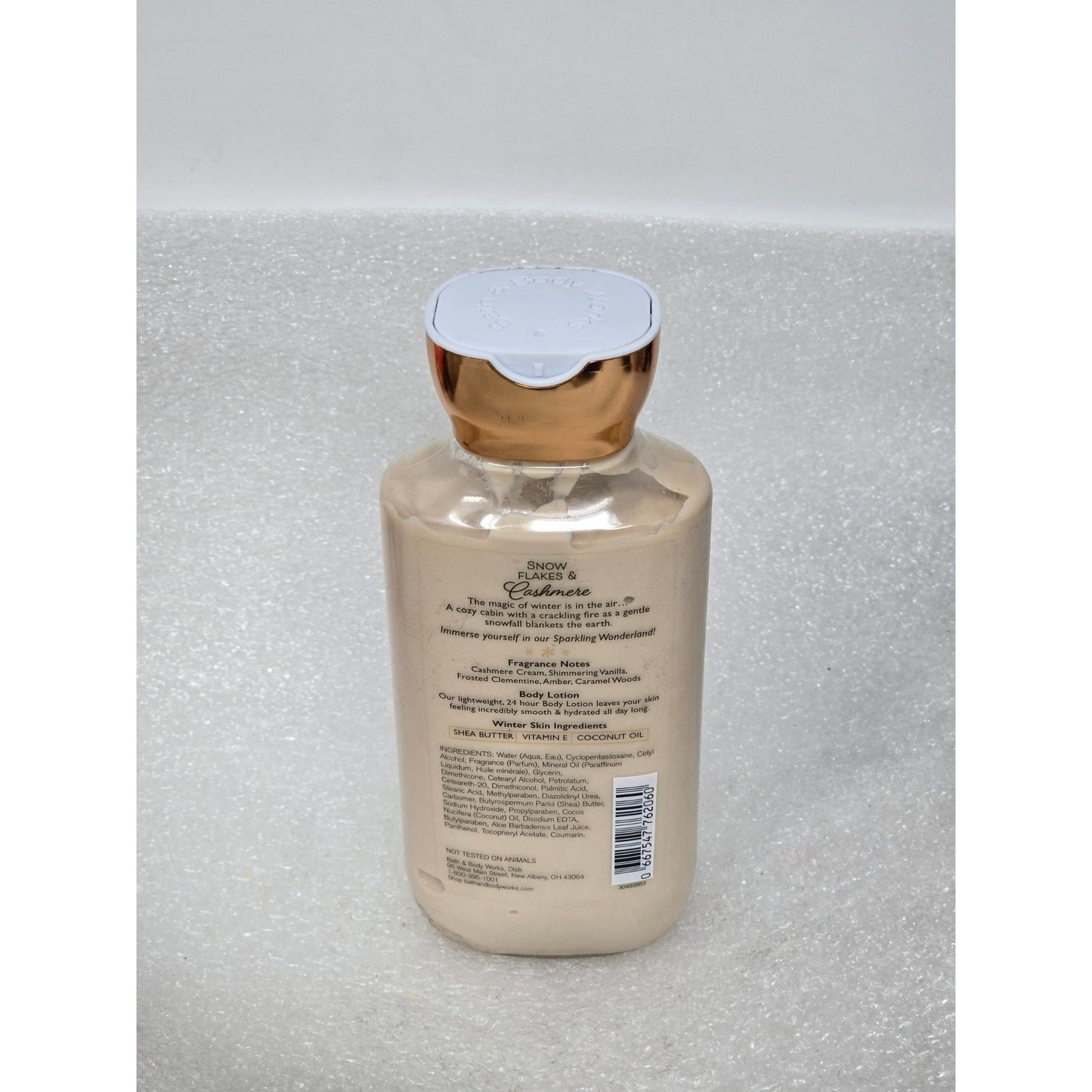 Bath & Body Works Snowflakes & Cashmere Body Lotion 8 Oz Shea Butter Vitamin E