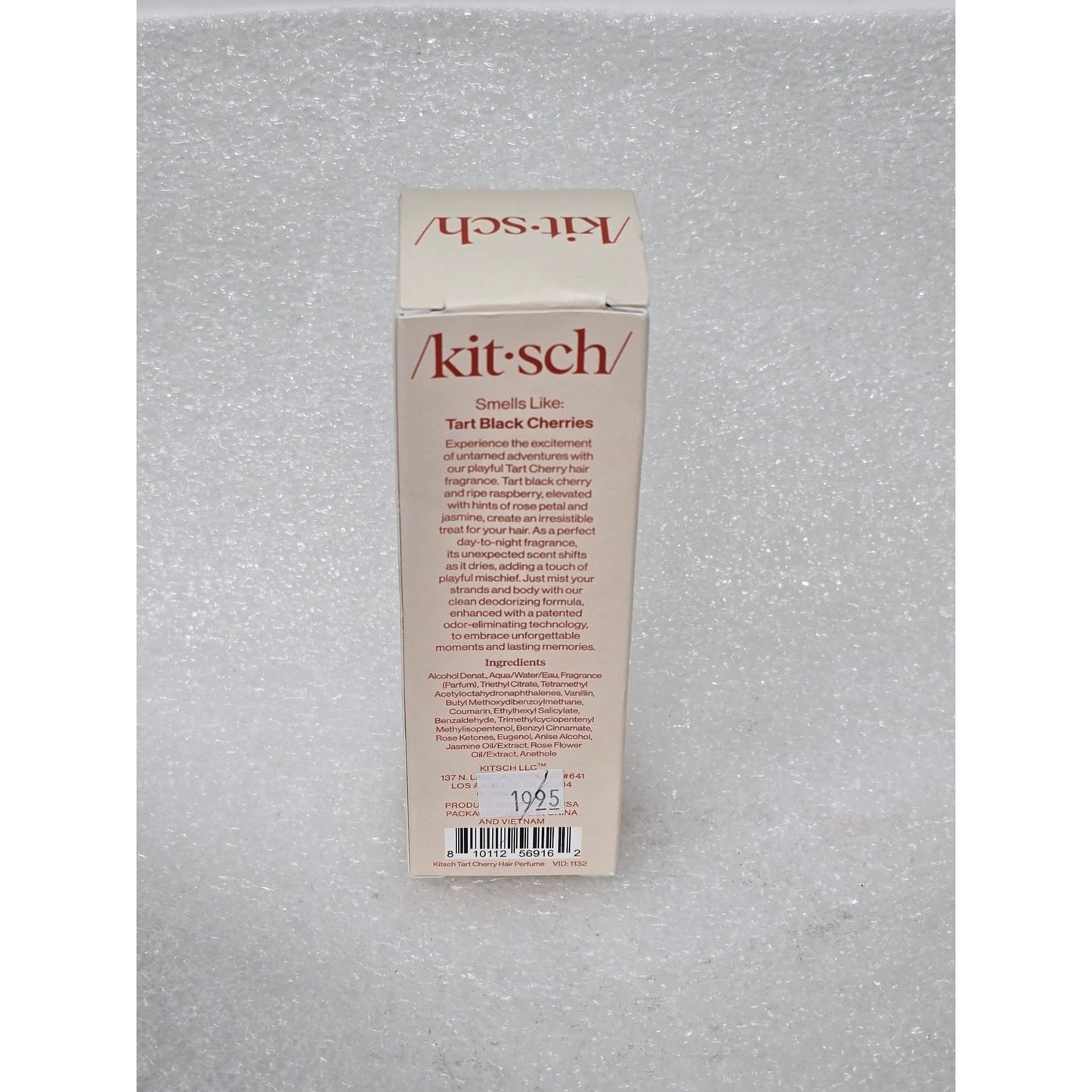 Kitsch Tart Cherry Hair Perfume 1.7 Oz For Reviving Strands Irresistible Scent