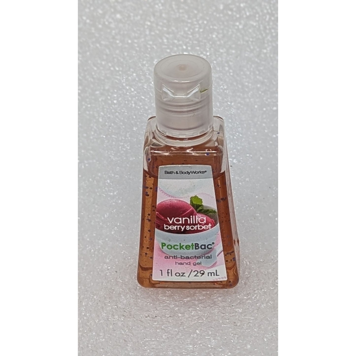 Bath & Body Works PocketBac Anti-Bacterial Hand Gel Vanilla Berry Sorbet 1 fl oz