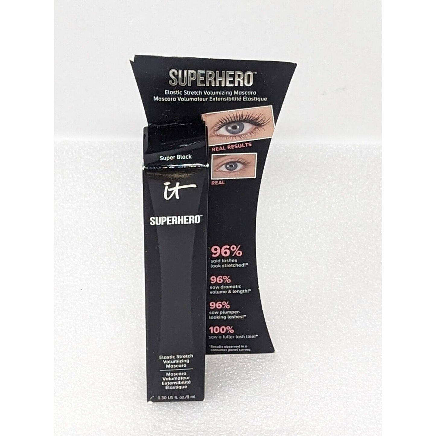 IT Cosmetics Superhero Mascara Super Black Full Size 0.3 oz