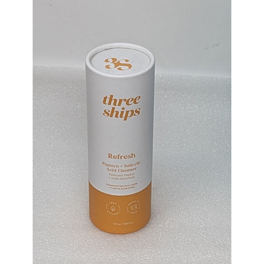 Three Ships Refresh Papaya and Salicylic Acid Cleanser 3.4 fl oz