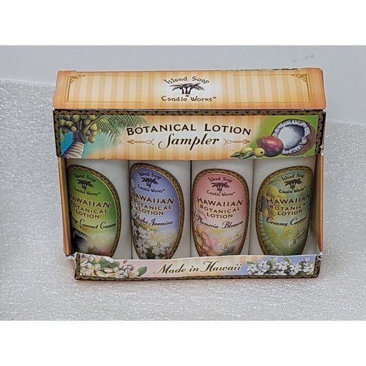 Island Soap & Candle Works Botanical Lotion Sampler Gift Set Made In Hawaii