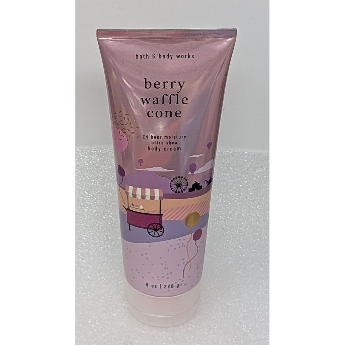 Bath & Body Works Berry Waffle Cone Ultra Shea Body Cream 8 Oz