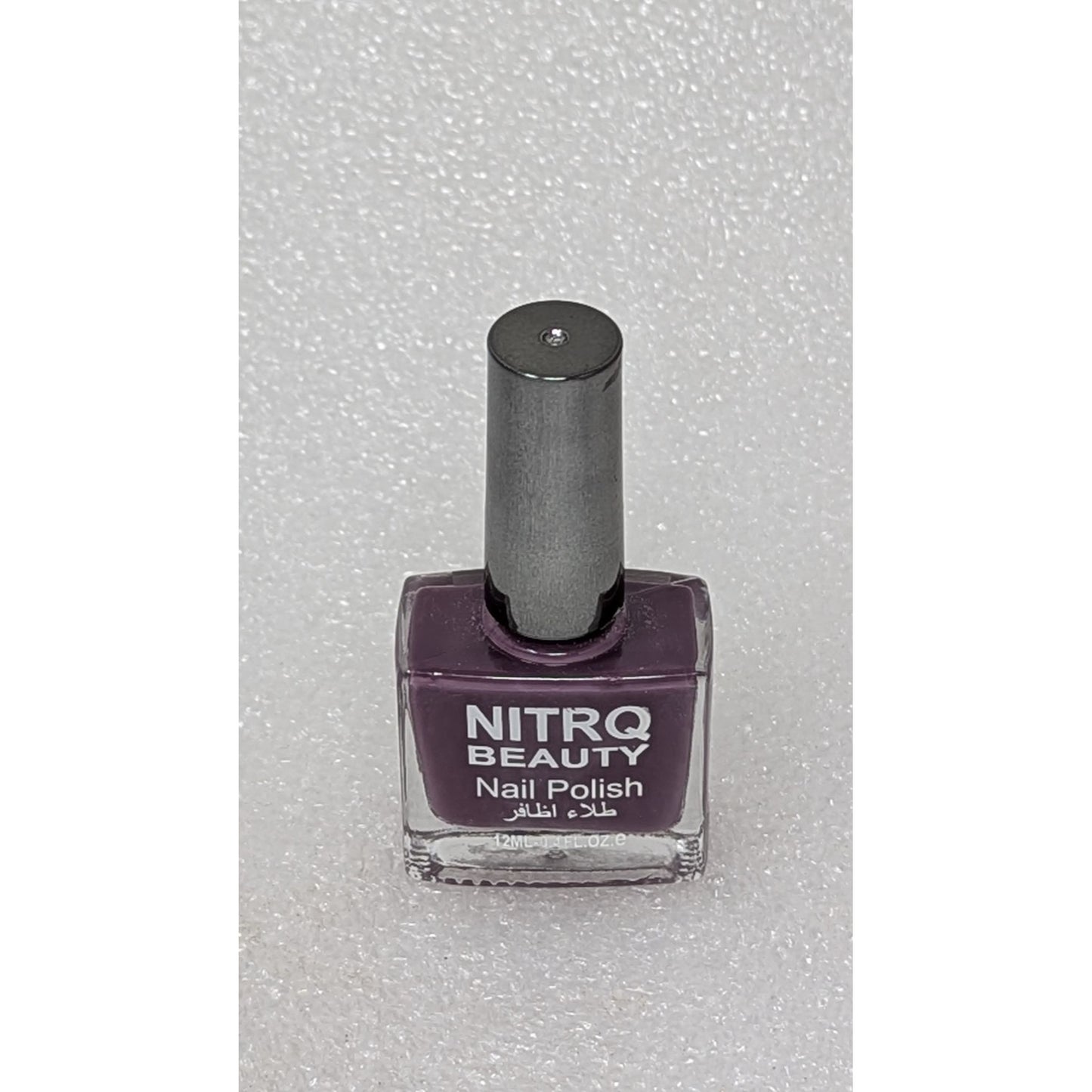 Nitro Beauty Nail Polish Purple Plum Shade Long-Lasting High Gloss Finish