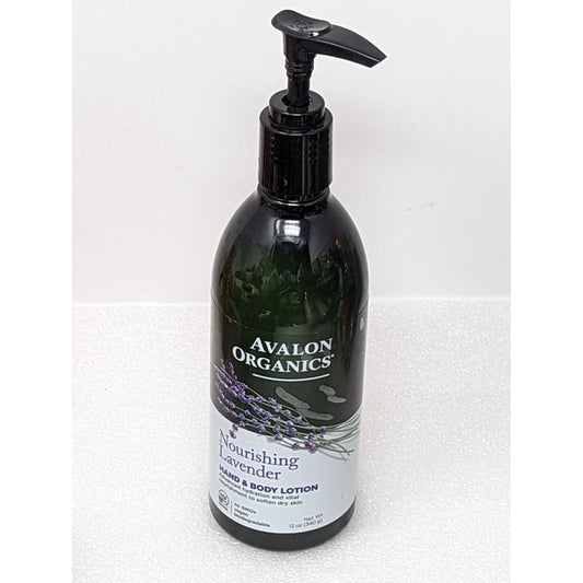 Avalon Organics Nourishing Lavender Hand & Body Lotion 12 oz