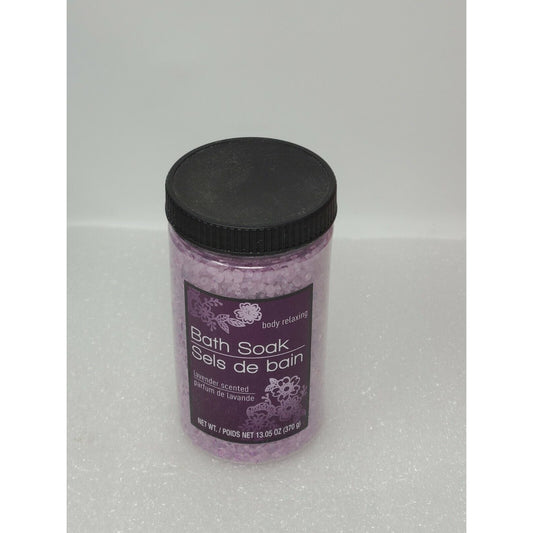 Body Relaxing Bath Soak Sels De Bain Lavender Scented 13.05 oz