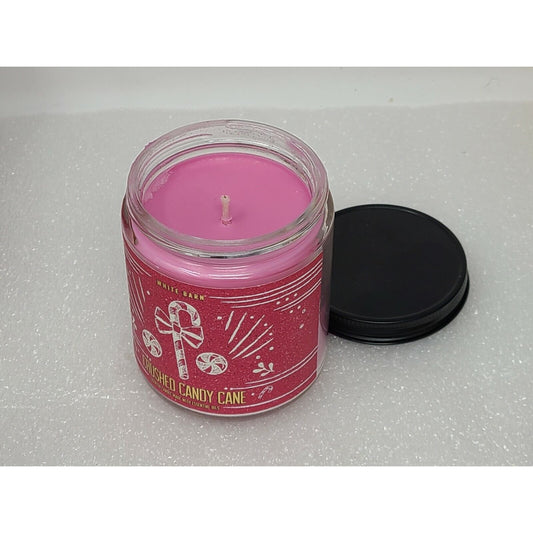 Bath & Body Works Crushed Candy Cane Single Wick Candle White Barn 7 oz