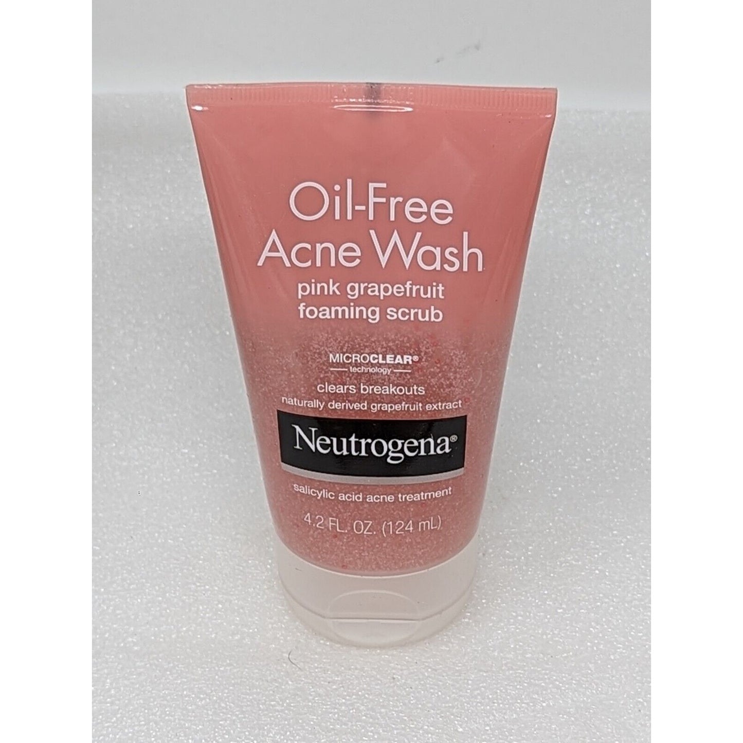 Neutrogena Acne Wash Oil Free Pink Grapefruit Foaming Scrub 4.2 oz