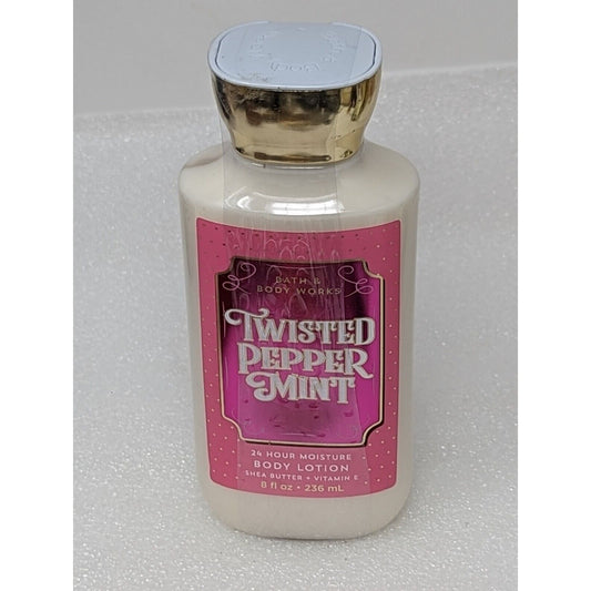 Bath & Body Works Twisted Peppermint 24 Hour Moisture Body Lotion 8 oz Sealed