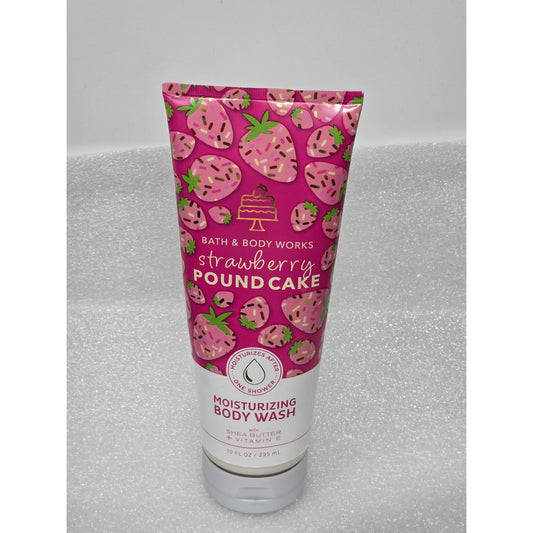 Bath & Body Works Strawberry Pound Cake Moisturizing Body Wash Shea Butter