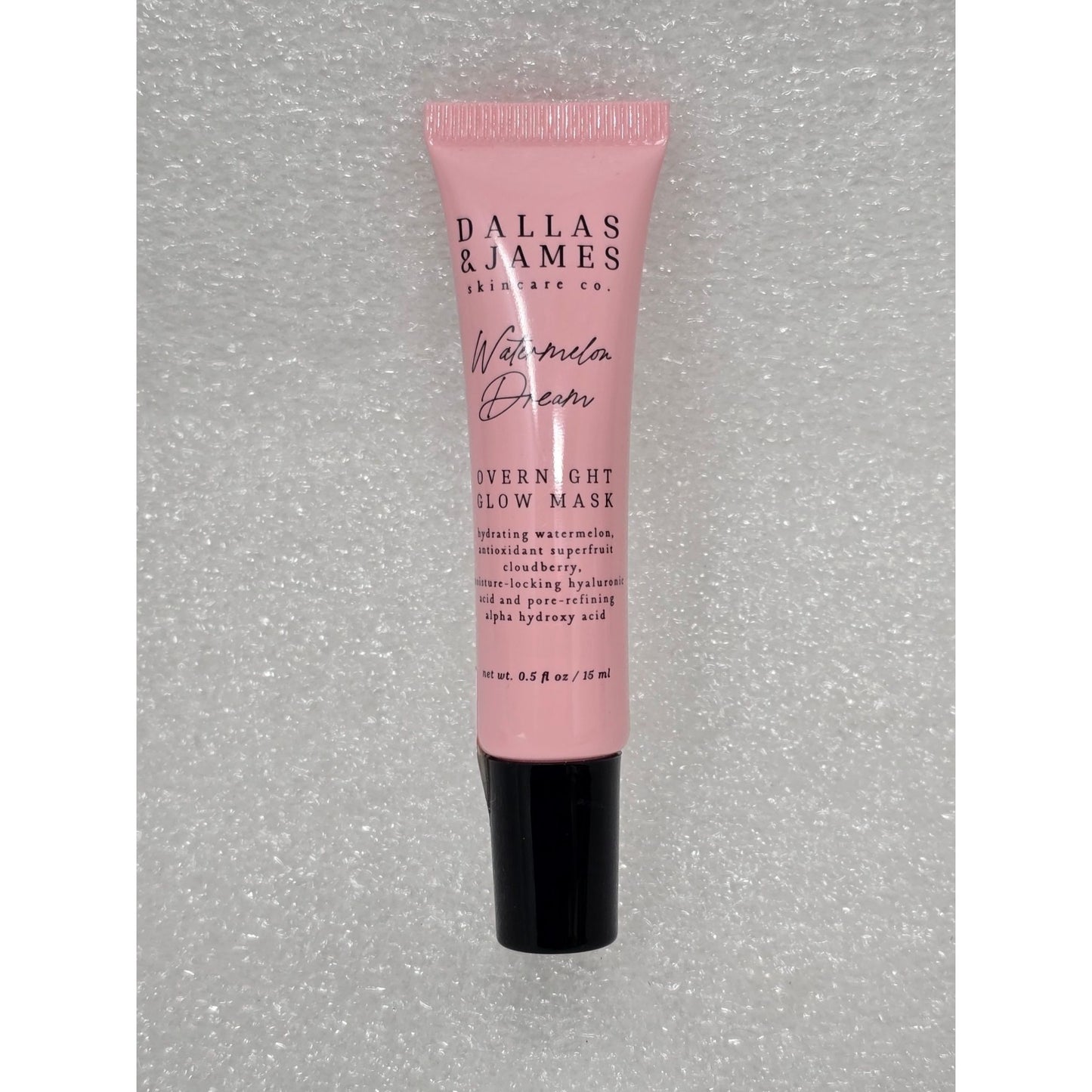 Dallas & James Watermelon Dream Overnight Glow Mask 0.5 Oz Travel Size