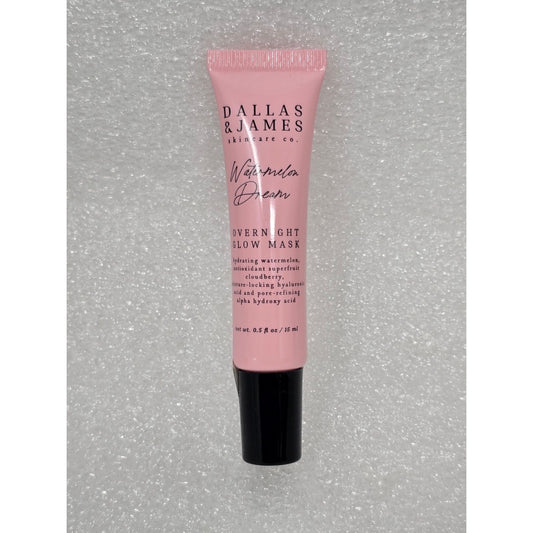 Dallas & James Watermelon Dream Overnight Glow Mask 0.5 Oz Travel Size