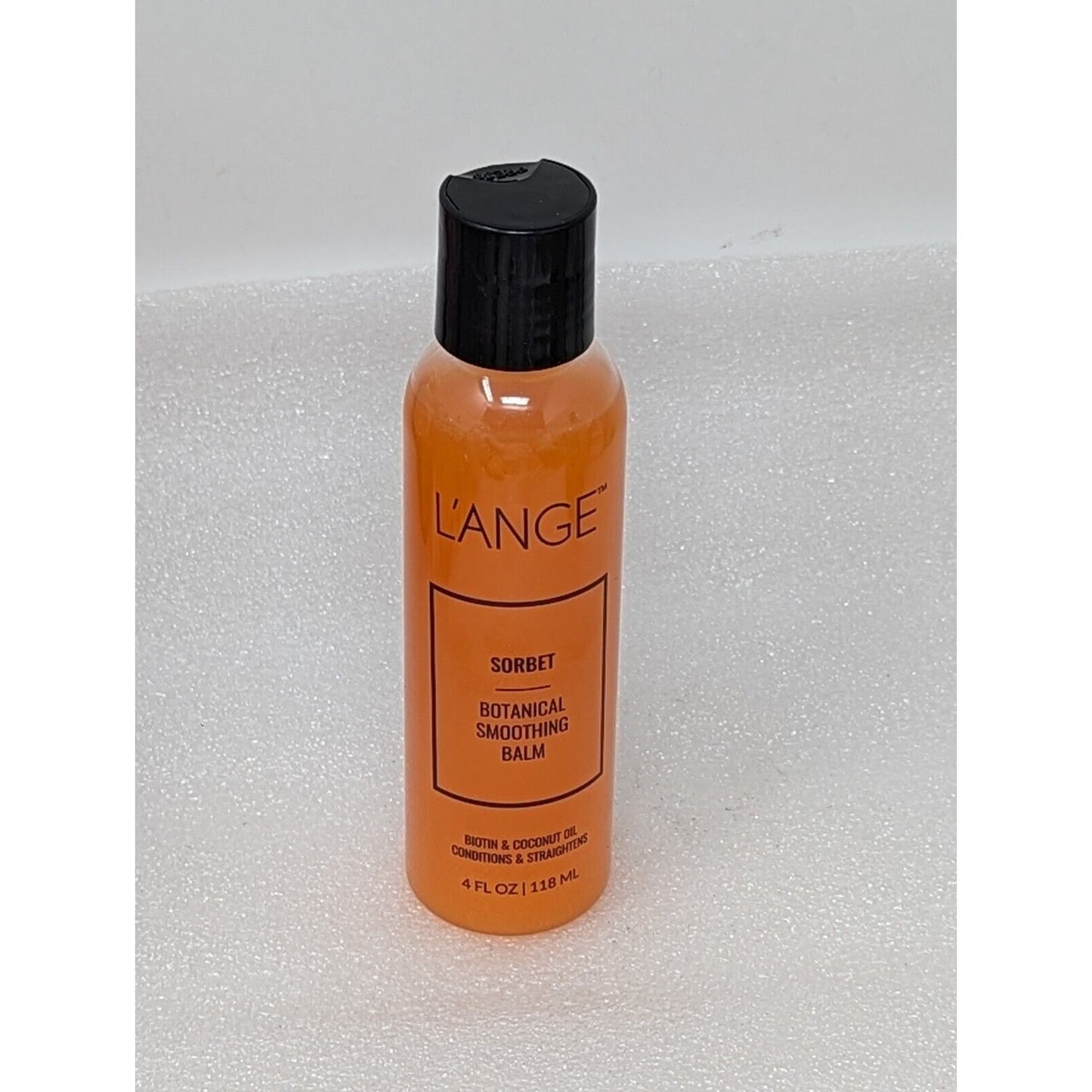 L'ange Hair Sorbet Botanical Smoothing Balm 4 oz Anti Frizz Hair Straightening