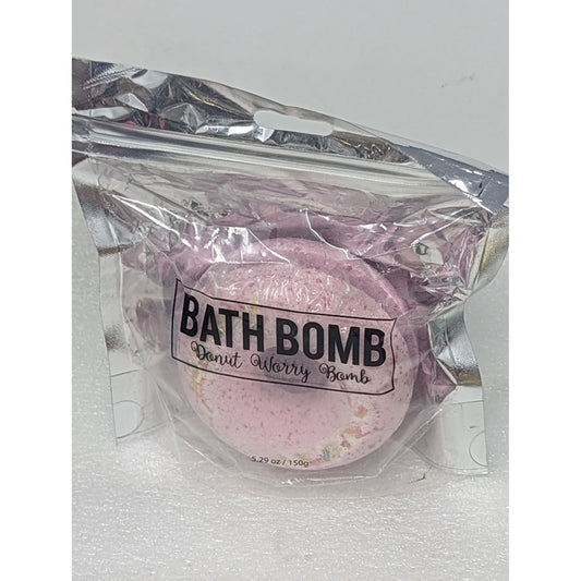 B.A.G. Donut Worry Bath Bomb Pink 5.29 oz