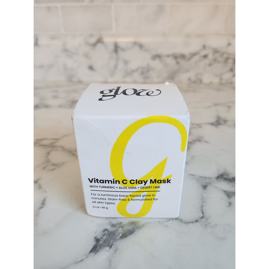 Glow Vitamin C Clay Mask With Turmeric Aloe & Desert Lime For Radiant Skin Vegan
