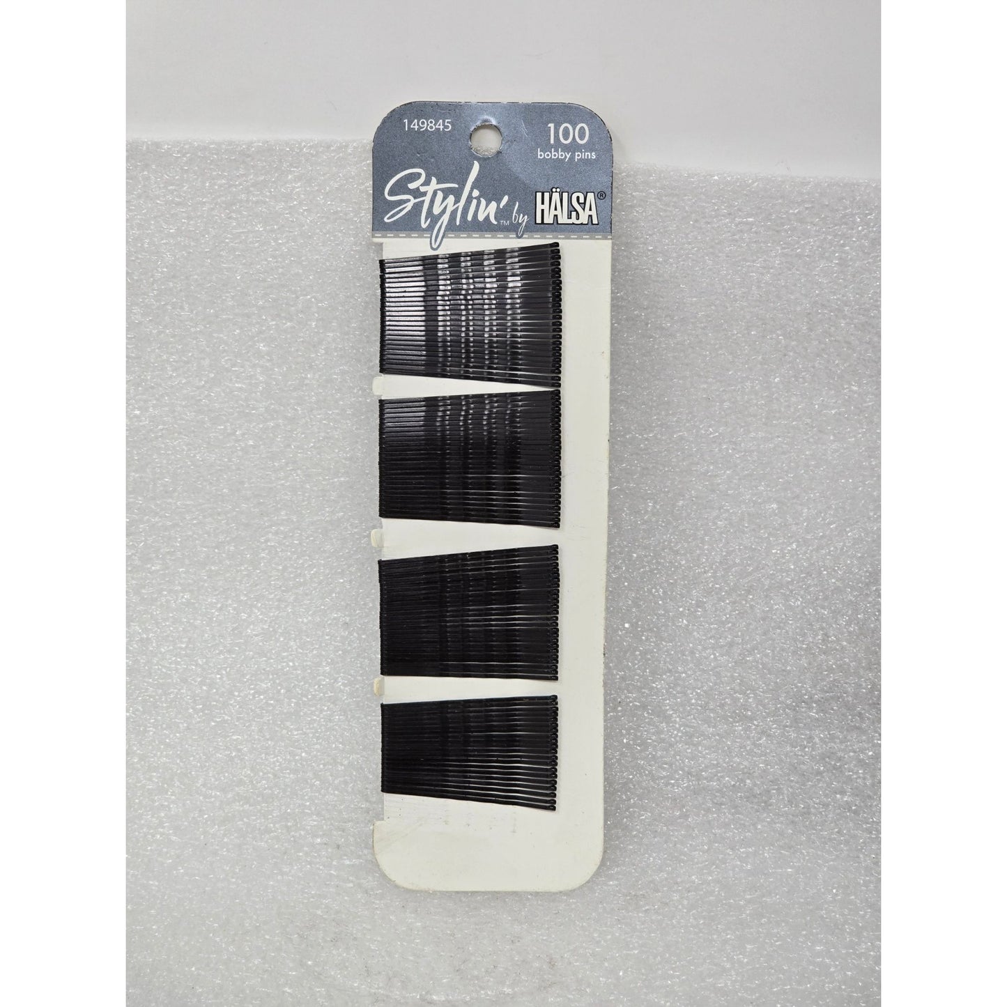 Stylin By Hälsa 100 Black Bobby Pins For Hair Styling & Secure Hold
