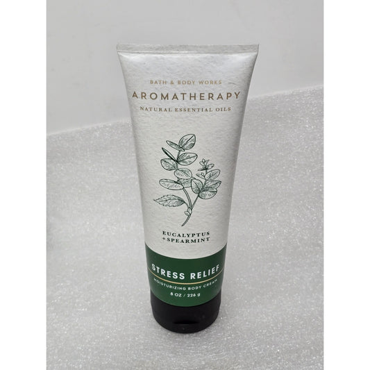 Bath & Body Works Aromatherapy Stress Relief Body Cream Eucalyptus Spearmint 8Oz