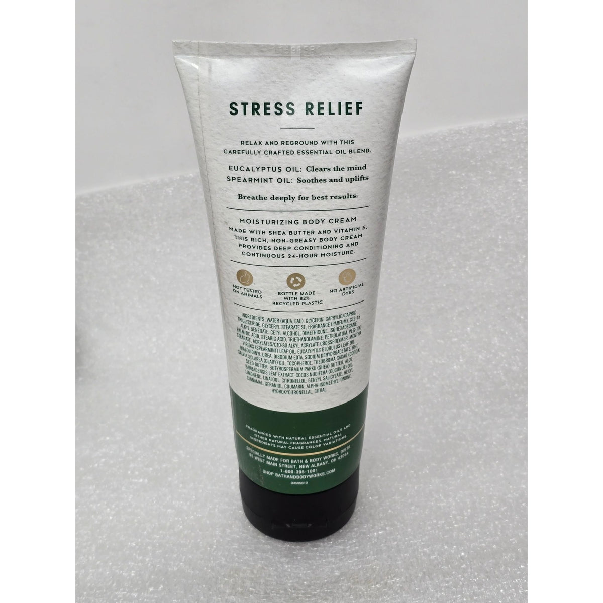 Bath & Body Works Aromatherapy Stress Relief Body Cream Eucalyptus Spearmint 8Oz
