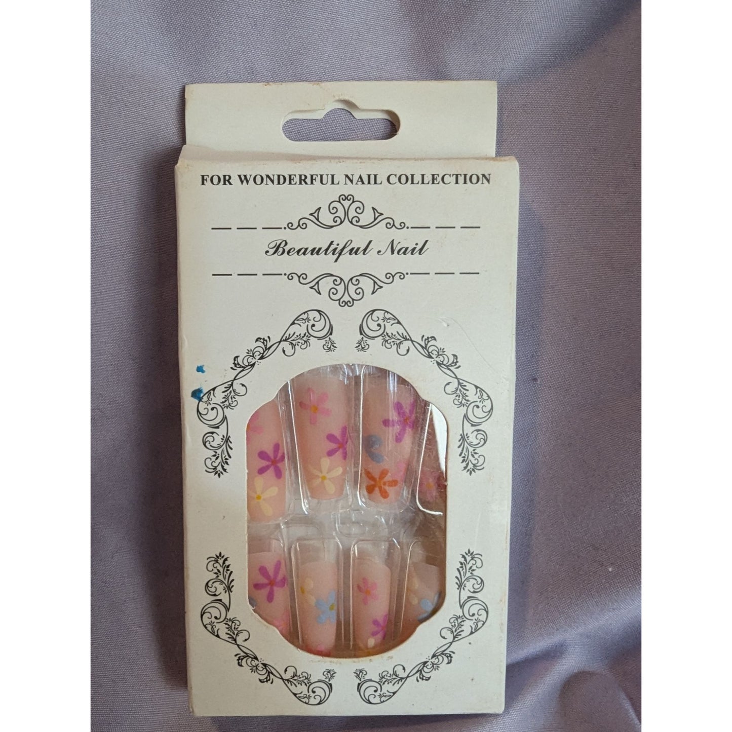 Flower Pattern Press-On Nails