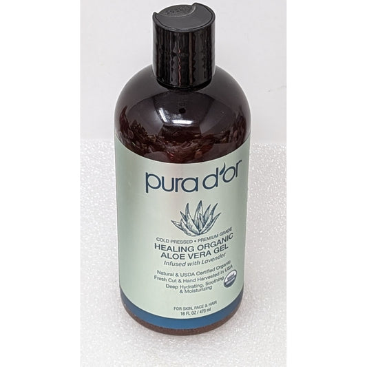 Pura D'or Healing Organic Aloe Vera Gel With Lavender