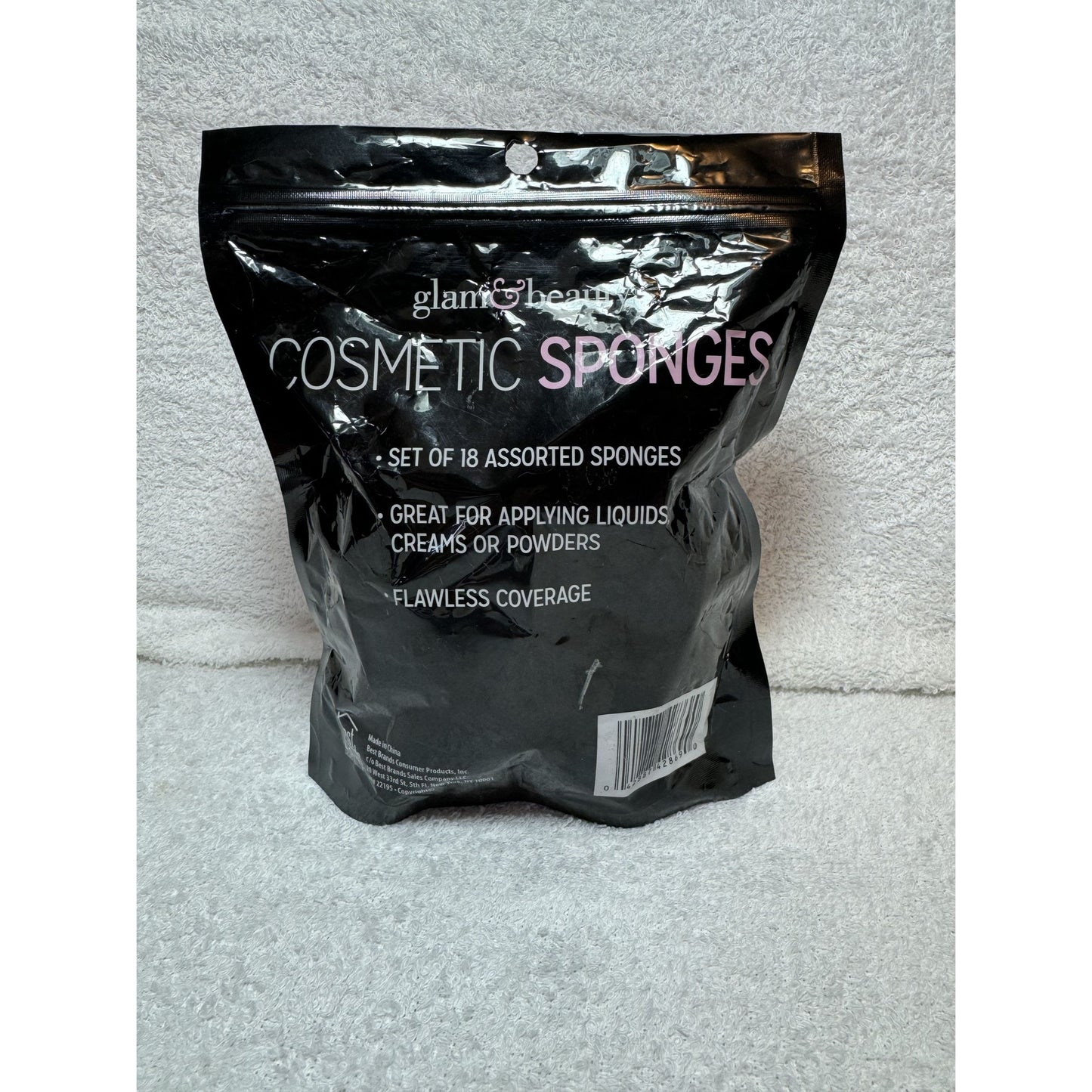 Glam & Beauty Cosmetic Sponges Set Of 18