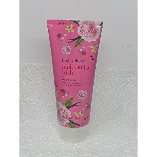 Bodycology Moisturizing Body Cream Pink Vanilla Wish 6 Oz 170g