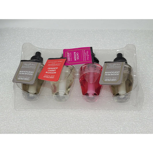 Bath & Body Works Wallflowers Home Fragrance Refill Set Mahogany Teakwood Cherry