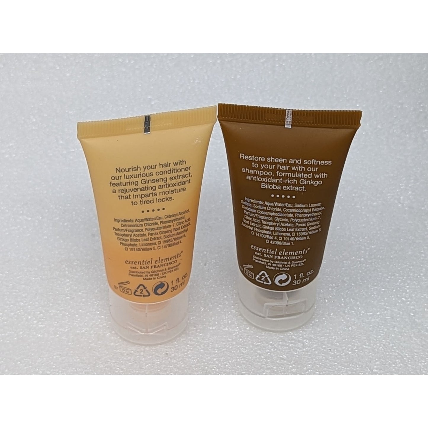 Essential Elements Bath Shampoo & Conditioner Travel Size Set Fresh Neroli 1 oz