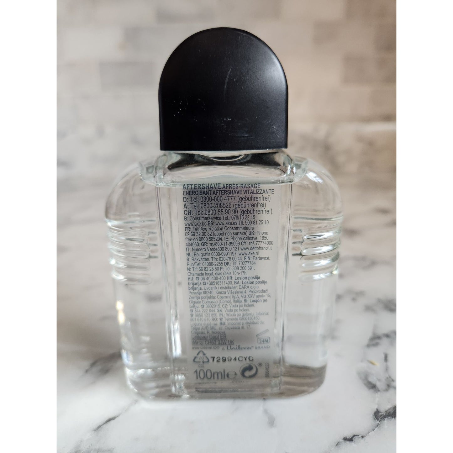 Axe Aftershave Black Vitalizing Scent 100ml Mens Fragrance