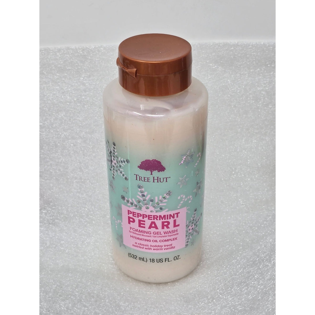 Tree Hut Peppermint Pearl Foaming Gel Wash With Hydrating Oil Complex 18 Fl Oz