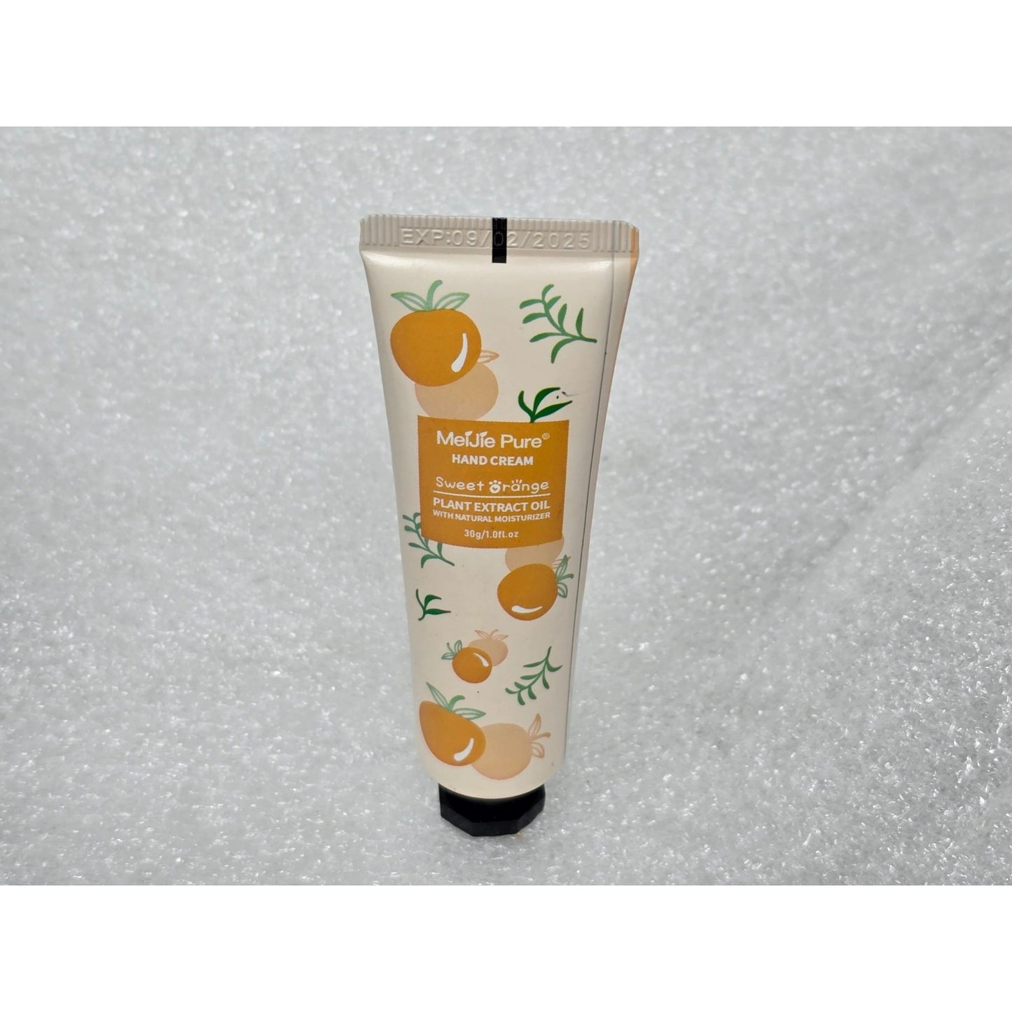 MeiJie Pure Sweet Orange Hand Cream With Plant Extract Oil 30g Travel Size
