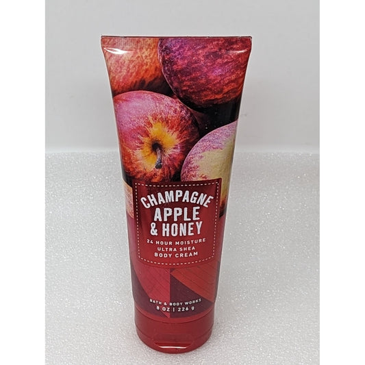 Bath & Body Works Champagne Apple & Honey 24 Hour Moisture Body Cream 8 oz