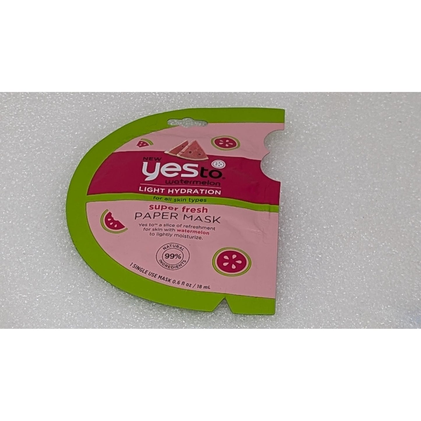 Yes To Watermelon Light Hydration Super Fresh Paper Mask For All Skin Types