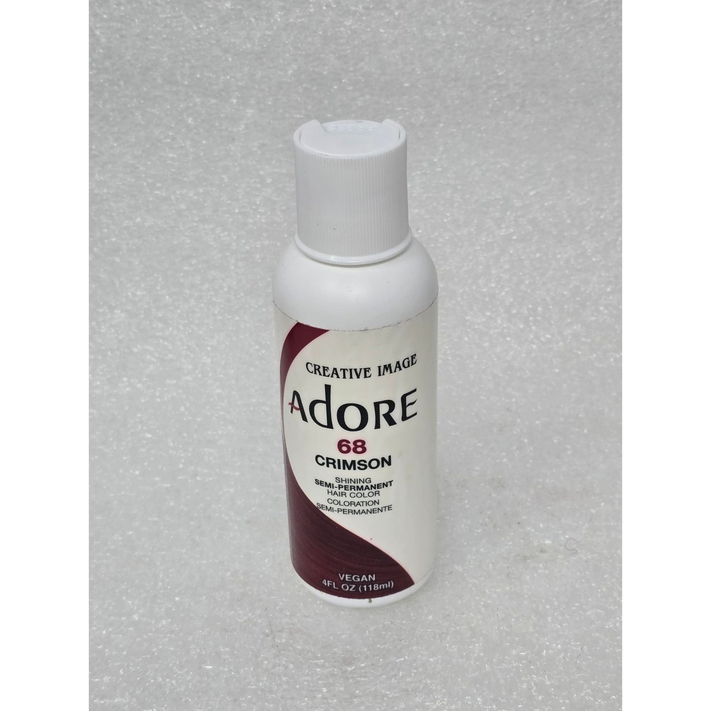 Adore 68 Crimson Shining Semi-Permanent Hair Color 4 Fl Oz Vegan & Alcohol-Free
