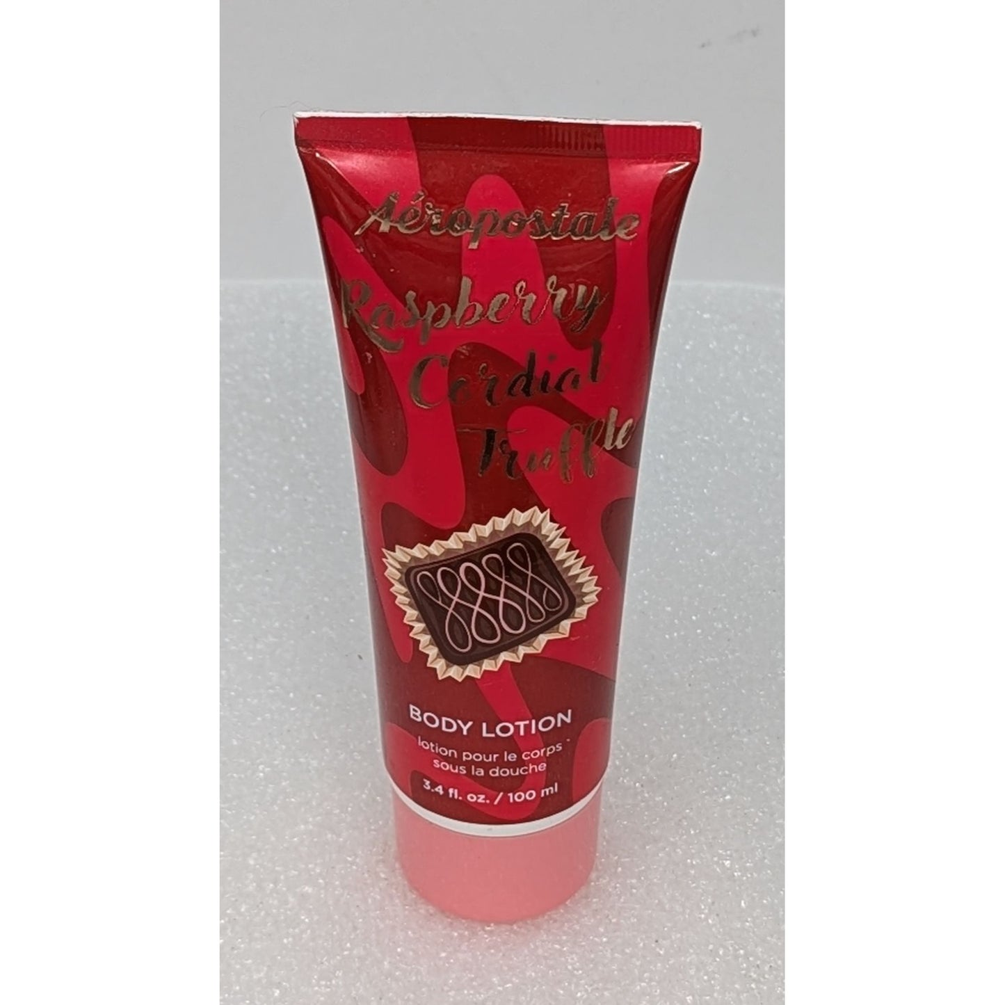 Aeropostale Raspberry Cordial Truffle Body Lotion 3.4 Fl Oz Tube Hydrating Skin Care Moisturizer