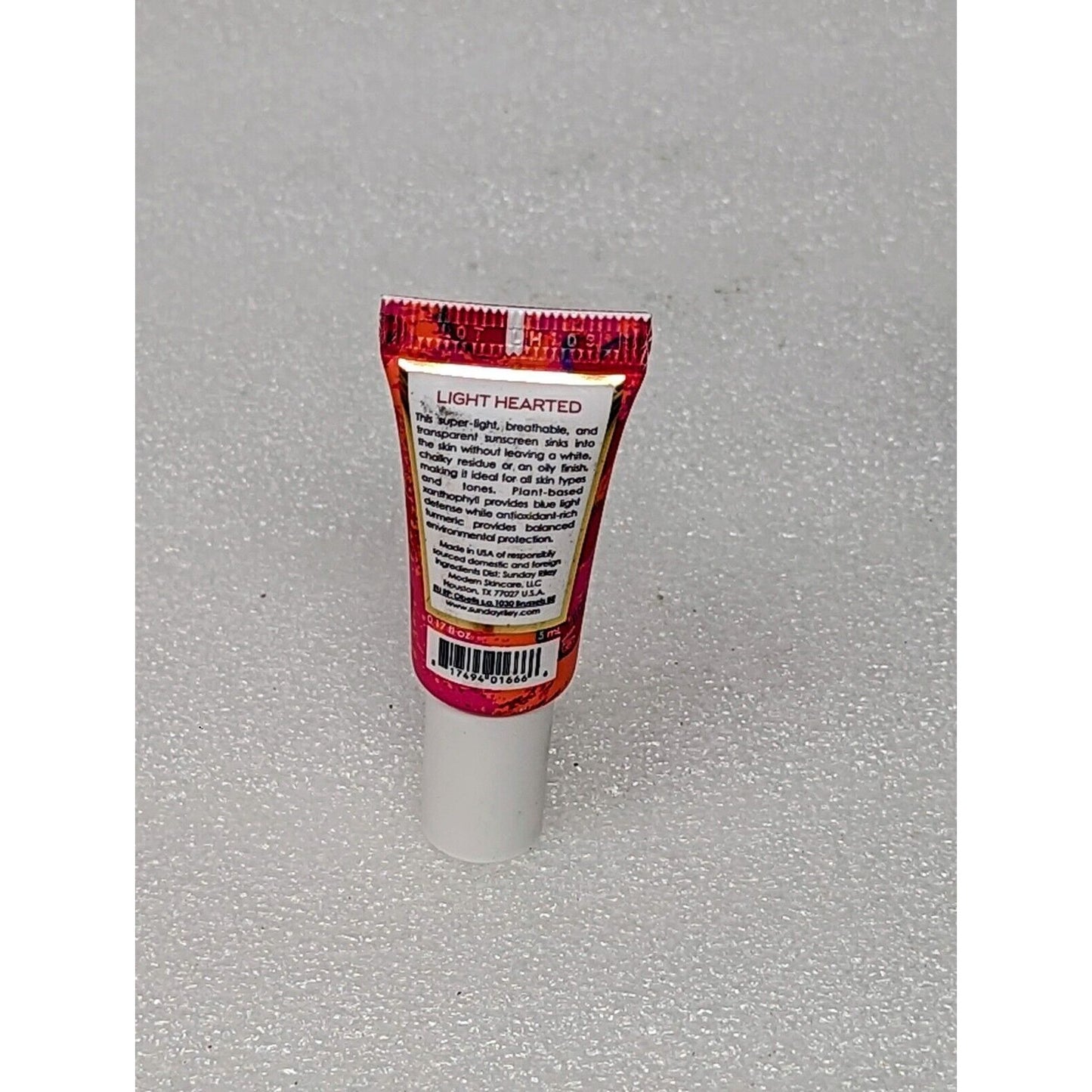 Sunday Riley Light Hearted Broad Spectrum SPF 30 Sunscreen .17 oz Travel Size