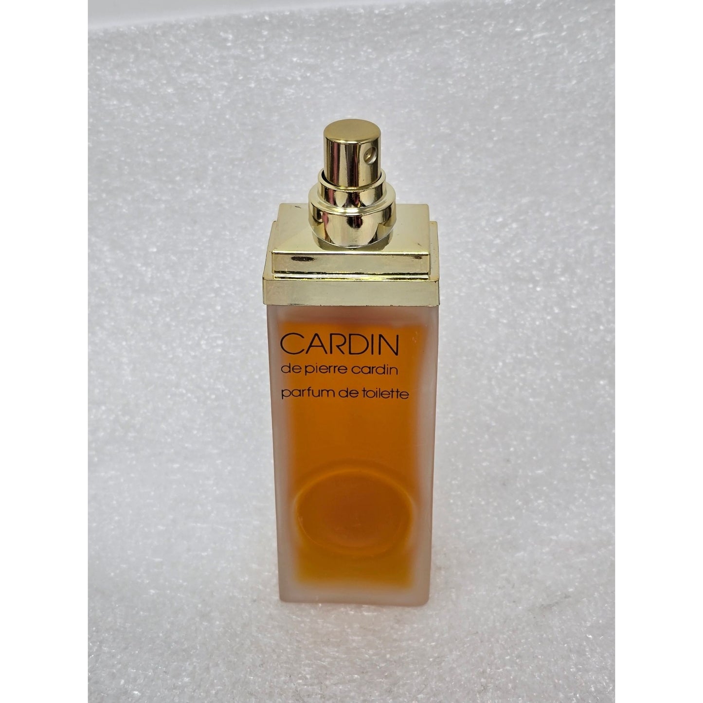 De Pierre Cardin Parfum De Toilette Perfume 2.5 Fl Oz Spray Frosted Glass Bottle